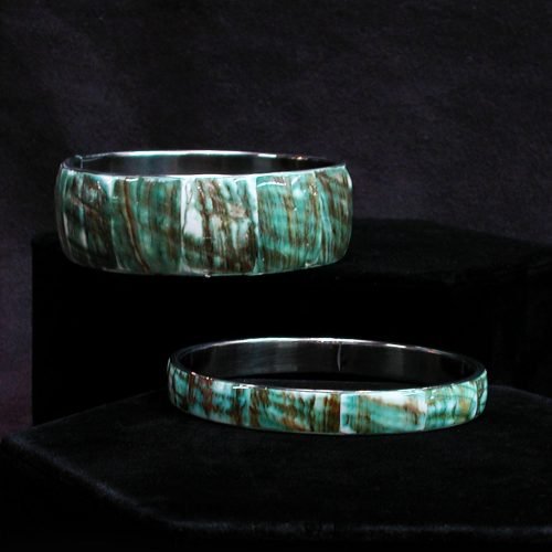 Shell Inlay Bangles - JewelryTideline