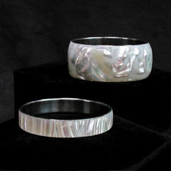 Shell Inlay Bangles - JewelryTideline