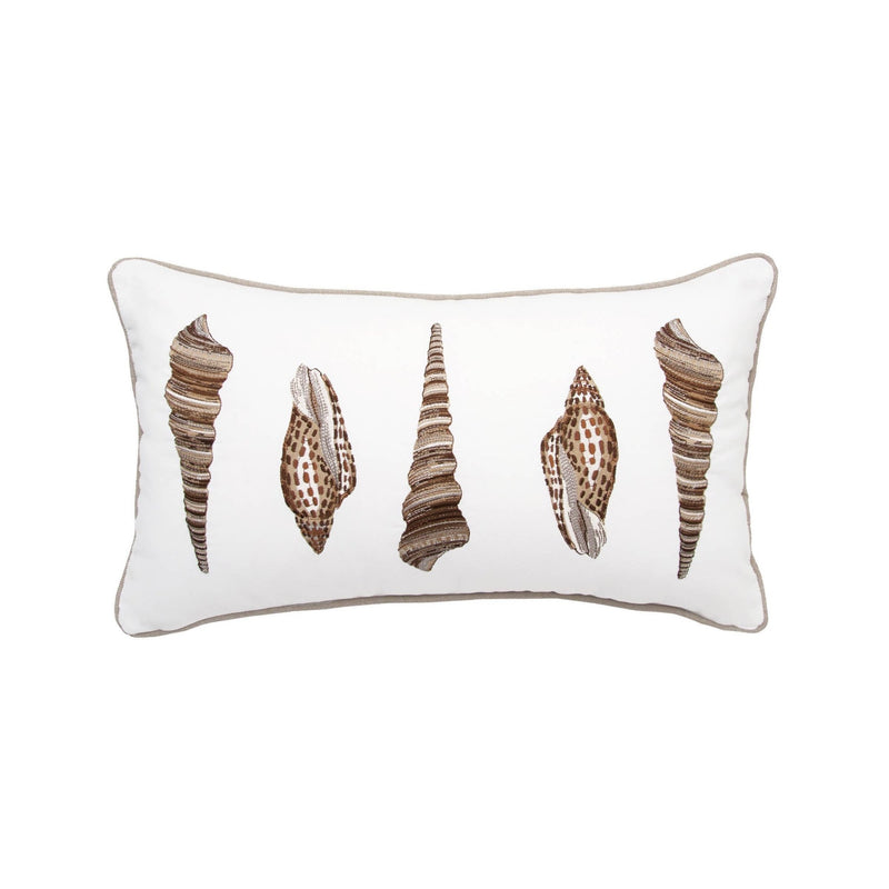 Shell Neutrals Indoor/Outdoor Lumbar Pillow - pillowRightside Design