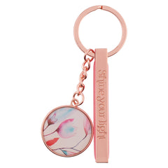 Shine Your Light Pink Petals Rose Gold Key Ring - KeychainChristian Art Gifts