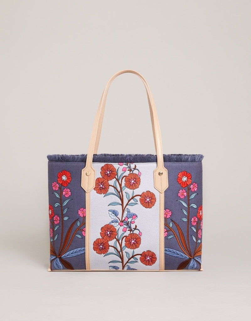 Shopper Tote - Oyster Factory Floral Sprigs - Purses & BagsSPARTINA 449