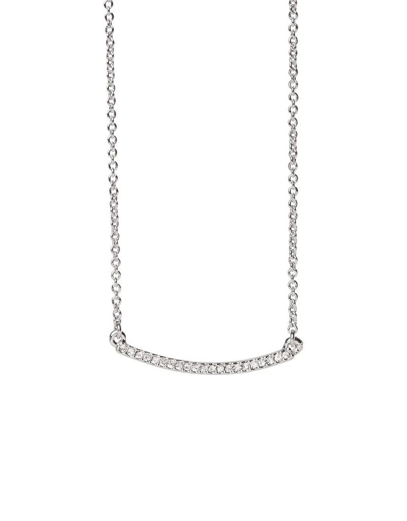 SLV Necklace 18" Rock It/Arc SIL - JewelrySPARTINA 449
