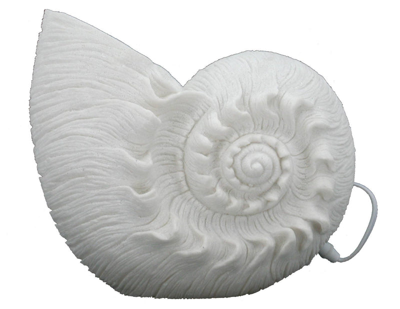 Small Sandstone Nautilus Shell Lamp - LampsModern Coastal by Contrast Inc.