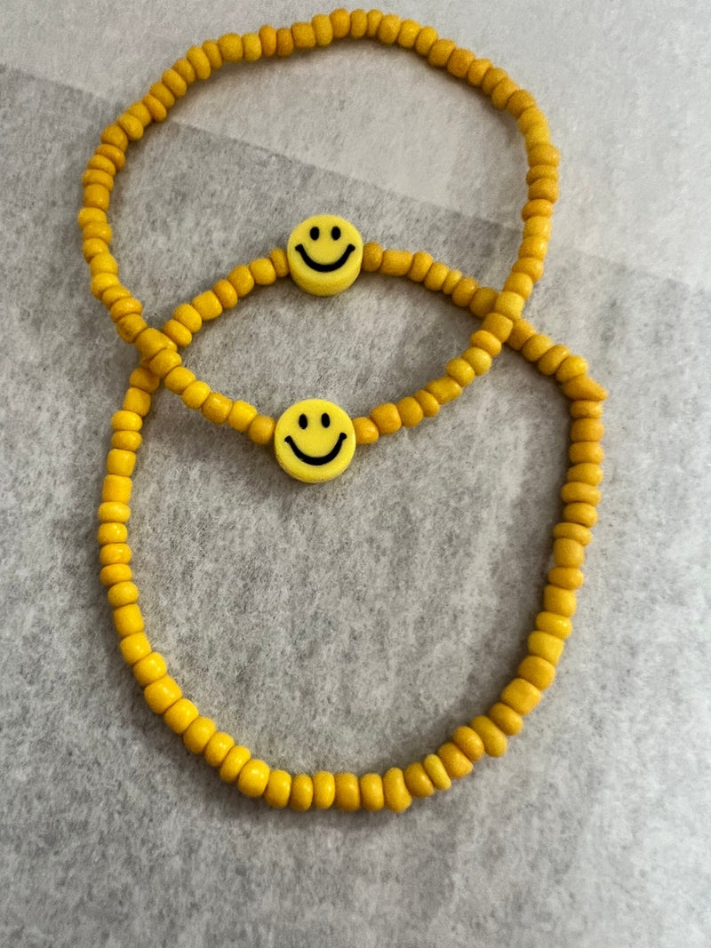 Smiley Face Anklet - JewelryBonnie Angela