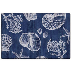 St. Tropez Shells Decorative Anti - Fatigue Comfort Floor Mat 30