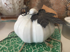 Stoneware Pumpkin - holiday decorCreative Co - Op