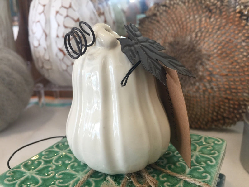 Stoneware Pumpkin - holiday decorCreative Co - Op