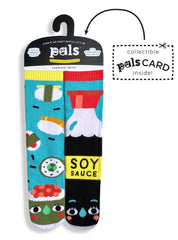 Sushi & Soy Sauce | Kids & Adult Socks | Mismatched Fun Socks - ApparelPals Socks