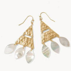 Sweetspire Triangle Earrings Mother-of-Pearl