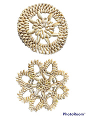 Tan Cowry Shell Trivet Placemat - Kitchen AccessoriesLoving Coastal Living
