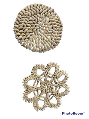Tan Cowry Shell Trivet Placemat - Kitchen AccessoriesLoving Coastal Living