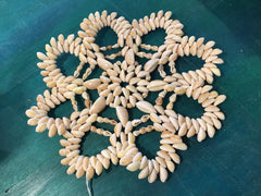 Tan Cowry Shell Trivet Placemat - Kitchen AccessoriesLoving Coastal Living