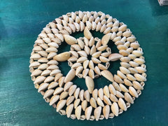 Tan Cowry Shell Trivet Placemat - Kitchen AccessoriesLoving Coastal Living