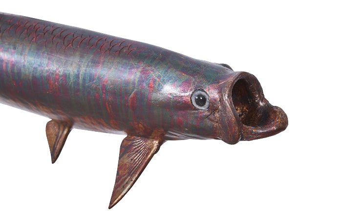 Tarpon Fish Wall Sculpture Resin, Copper Patina Finish - Wall DecorPhillips Collection