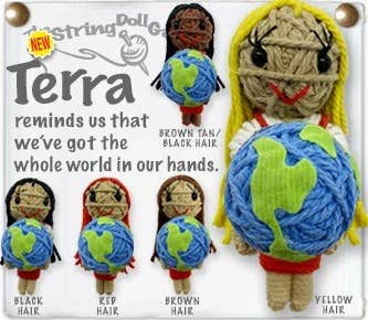 Terra - Inspirational String Doll Keychain - JewelryKamibashi