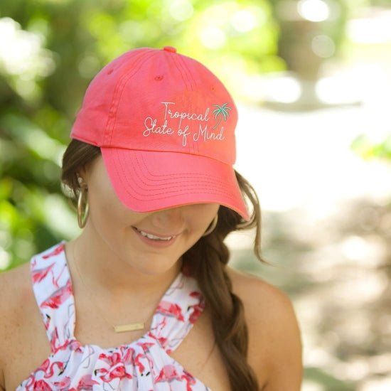 Tropical State of Mind Coral Cap - AccessoriesViv&Lou