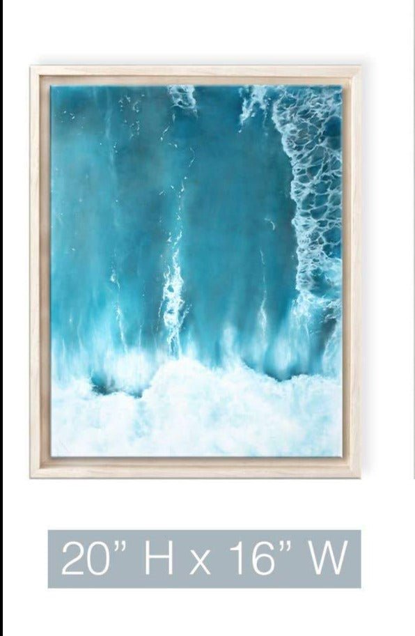 Underwater Clouds I Modern Coastal Canvas Wall Art - Wall DecorReady2hangart, Inc.