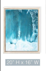 Underwater Clouds I Modern Coastal Canvas Wall Art - Wall DecorReady2hangart, Inc.