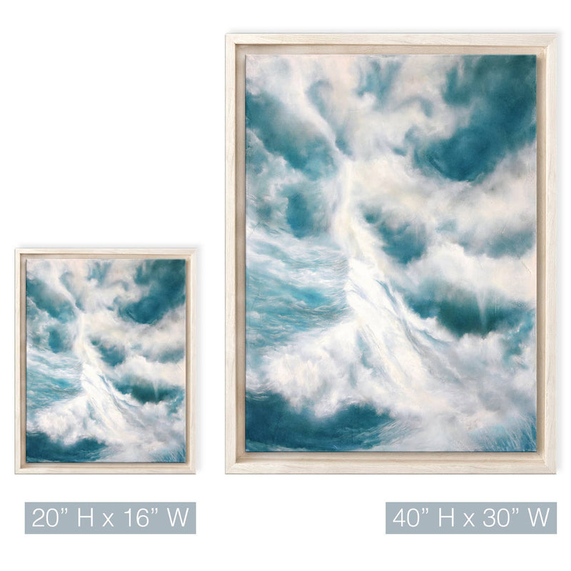 Underwater Clouds II Modern Coastal Canvas Wall Art - Wall DecorReady2hangart, Inc.