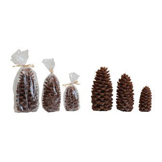 Unscented Pinecone Shaped Candle - ChristmasCreative Co - Op