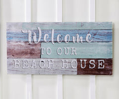 Welcome to our Beach House Wall Print - Wall DecorGiftcraft Inc.