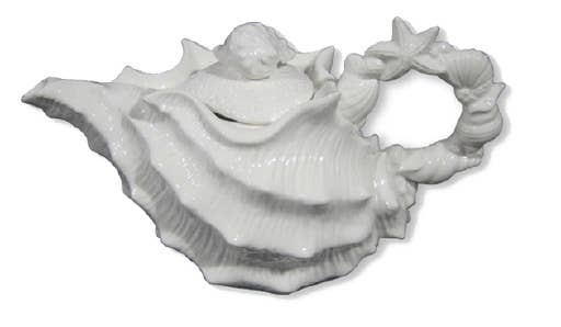 White Shell Tea & Serving Pieces - Kitchen AccessoriesBlue Sky Clayworks