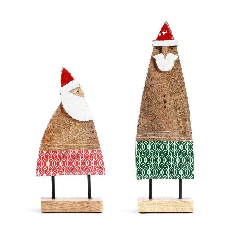 Wood Pattern Santa - ChristmasDemdaco