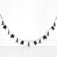 Wood Spider Garland Decor 60