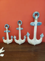 Wooden Anchor Wall Decor - Wall HangersWorld Shells Imports