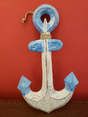 Wooden Anchor Wall Decor - Wall HangersWorld Shells Imports