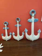 Wooden Anchor Wall Decor - Wall HangersWorld Shells Imports