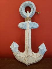Wooden Anchor Wall Decor - Wall HangersWorld Shells Imports