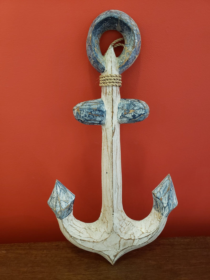 Wooden Anchor Wall Decor - Wall HangersWorld Shells Imports