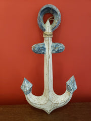 Wooden Anchor Wall Decor - Wall HangersWorld Shells Imports