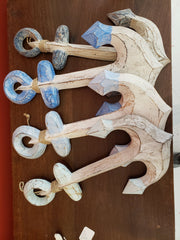 Wooden Anchor Wall Decor - Wall HangersWorld Shells Imports