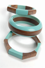 Wooden Bangles - Set of 3 - JewelryIvyStone