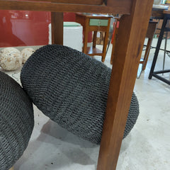 Woven Pouf - Lg FurnitureShop Top