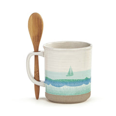 On the Beach Mug with Spoon
