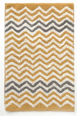 Zig Zag Yellow, Gray & White Rug - 20